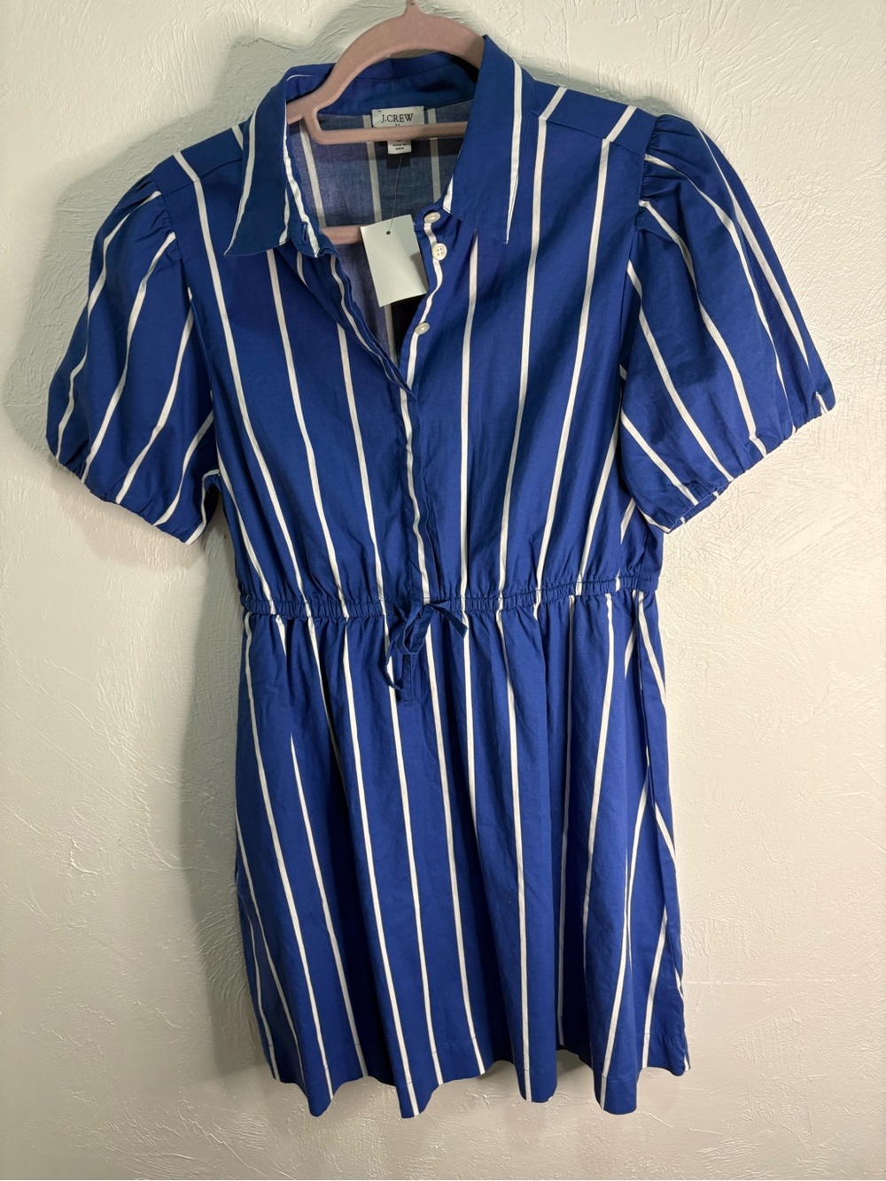 J.Crew Short-sleeve tie-waist mini dress - Picture 4 of 7